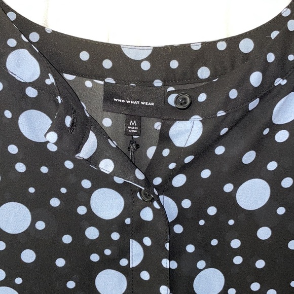 Who What Wear Polka Dot Blouse - Picture 2 of 5